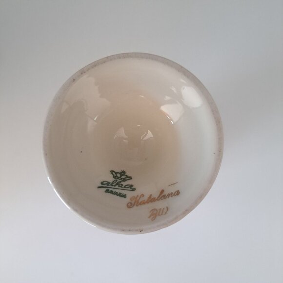 Vintage Alka Bavaria Kathalena Porcelain Vase With Gold Floral Design - Picture 12 of 12